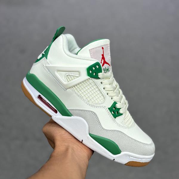 جردن 4 سفید سبز Nike Air Jordan4 