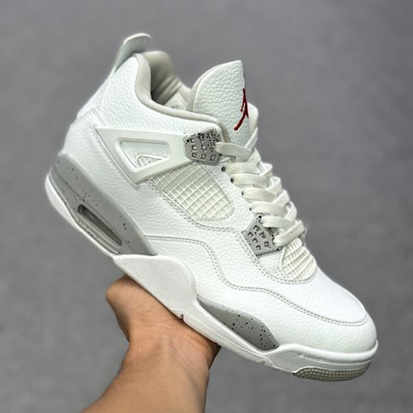 جردن 4 سفید طوسی Nike Air Jordan4 