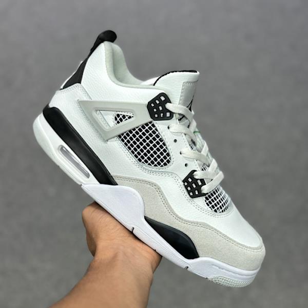 جردن 4 سفید طوسی Nike Air Jordan4 